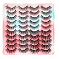 20 pairs eyelashes pink tray strip classic lashes